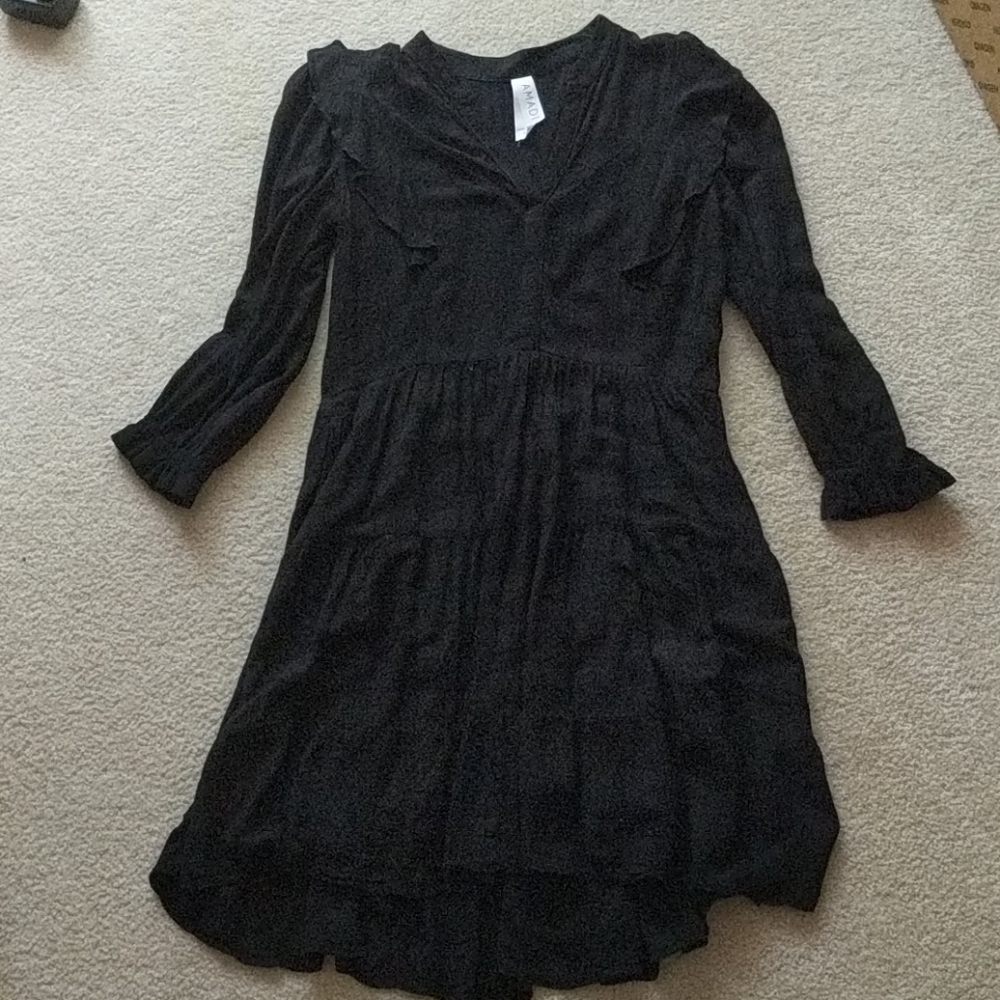 Amadi black dress Anthropologie - Picture 4 of 5